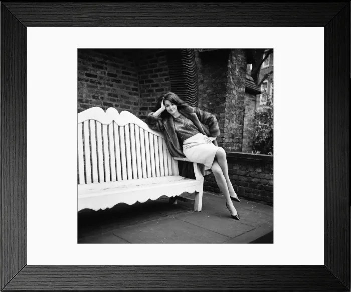 Framed Print : Parisienne actress Claudine Auger who will play Domino in the James Bond film