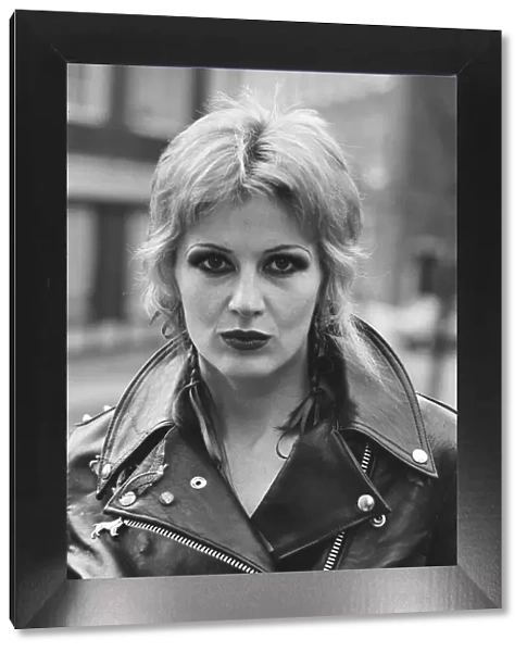 Caroline Coon, a regular on the punk scene, pictured March 1978