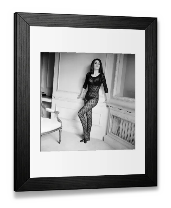 Framed Print : Parisienne actress Claudine Auger who will play Domino in the James Bond film