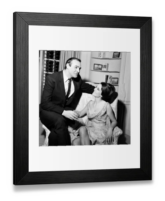 Framed Print : Parisienne actress Claudine Auger who will play Domino in the James Bond film