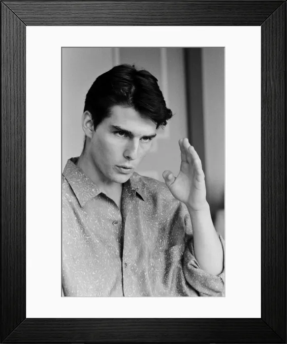 Framed Print : American actor Tom Cruise answers questions during an interview in his hotel suite on a Framed Print : American actor Tom Cruise answers questions during an interview in his hotel suite on a