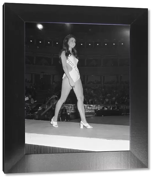 Ana De Almeida, Miss Portugal, parade on the catwalk during the Miss World beauty contest