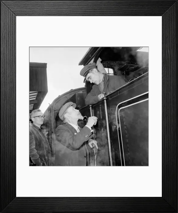 Framed Print : Edwardian elegance: well turned-out retired engine driver Herbert Turner, 78 Framed Print : Edwardian elegance: well turned-out retired engine driver Herbert Turner, 78