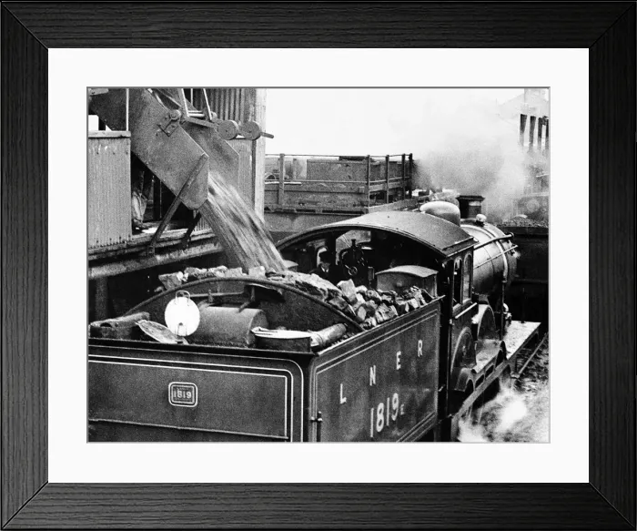 Framed Print : Coal roars down through the new mechanical tipping chute Framed Print : Coal roars down through the new mechanical tipping chute