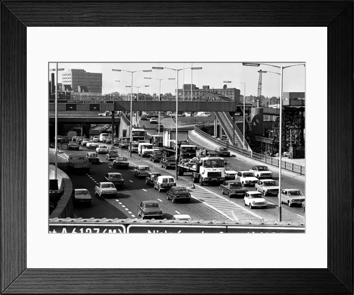 Framed Print : General scenes of traffic scenes in Newcastle - A traffic jam on the Central Motorway Framed Print : General scenes of traffic scenes in Newcastle - A traffic jam on the Central Motorway