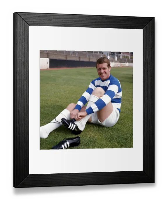 Framed Print : Queens Park Rangers footballer Les Allen at Loftus Road July 1967 Framed Print : Queens Park Rangers footballer Les Allen at Loftus Road July 1967