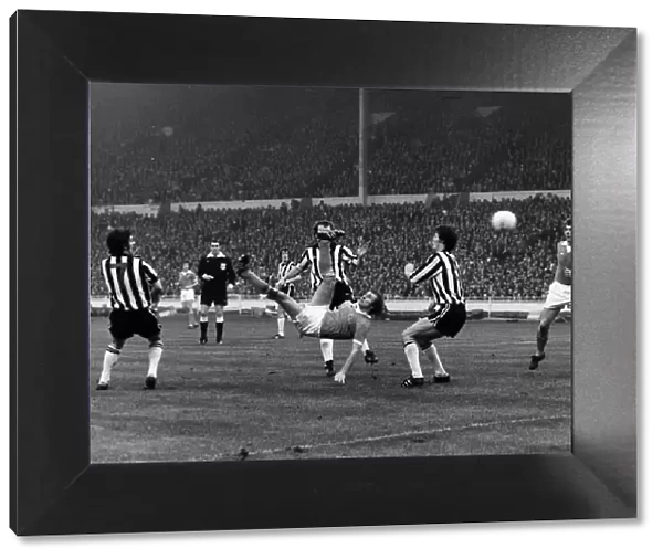 1976 League Cup Final at Wembley Stadium. Manchester city 2 v Newcastle United 1