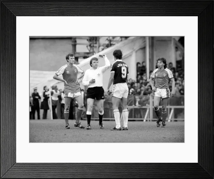Framed Print : Home Internationals 1980 / 81 Season Scotland v. Wales. The final score was a two nil Framed Print : Home Internationals 1980 / 81 Season Scotland v. Wales. The final score was a two nil