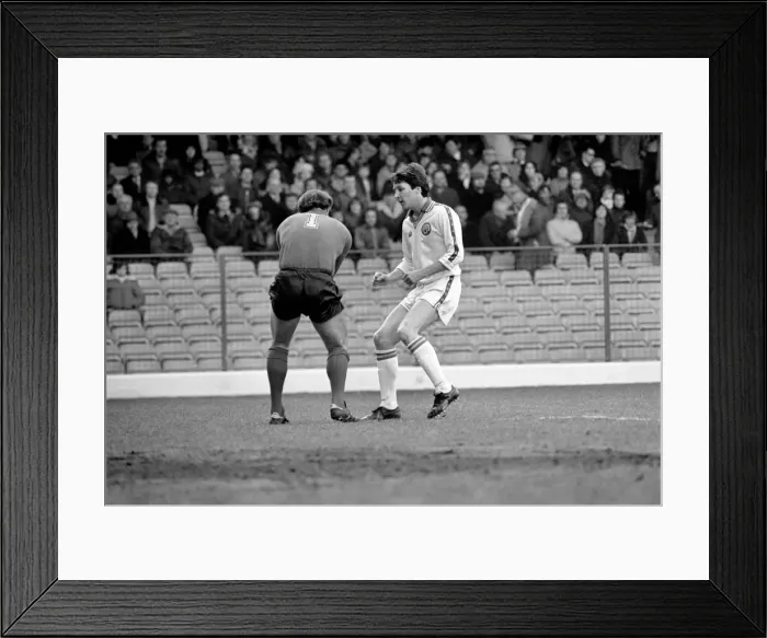 Framed Print : Leeds United 1 v. Sunderland 0. Division One Football. February 1981 MF01-33-062