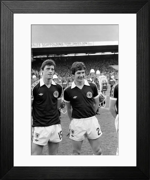 Framed Print : Home Internationals 1980 / 81 Season Scotland v. Wales. The final score was a two nil Framed Print : Home Internationals 1980 / 81 Season Scotland v. Wales. The final score was a two nil