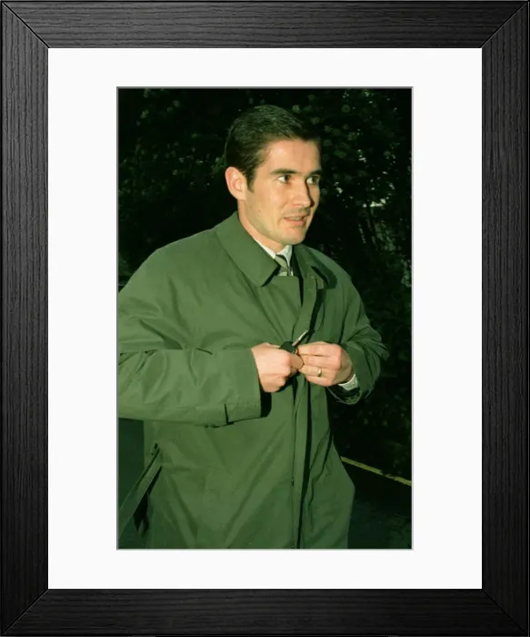 Framed Print : Footballer Nigel Clough arriving at Winchester Crown Court to give evidence in the Bruce