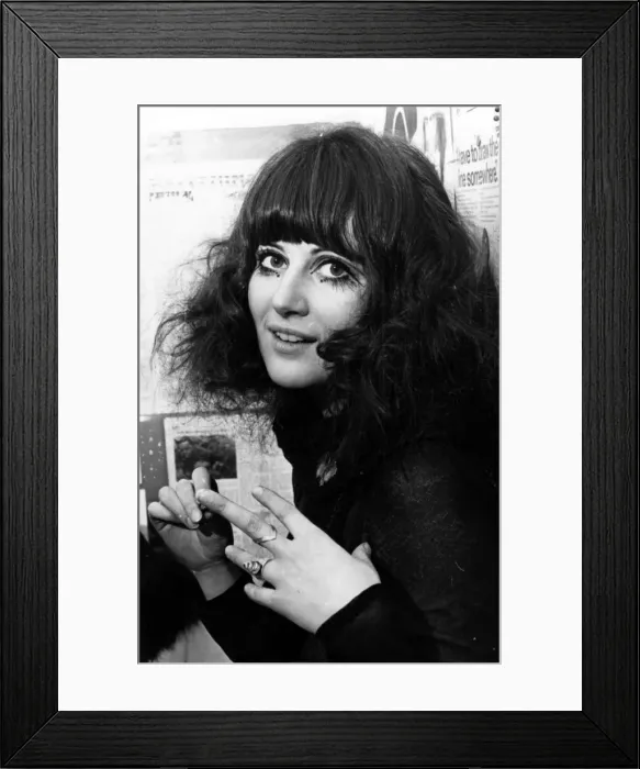 Framed Print : Caroline Coon, social worker with Release, aged 23, pictured January 1969 Framed Print : Caroline Coon, social worker with Release, aged 23, pictured January 1969