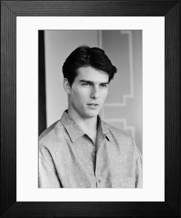 Framed Print : American actor Tom Cruise answers questions during an interview in his hotel suite on a Framed Print : American actor Tom Cruise answers questions during an interview in his hotel suite on a