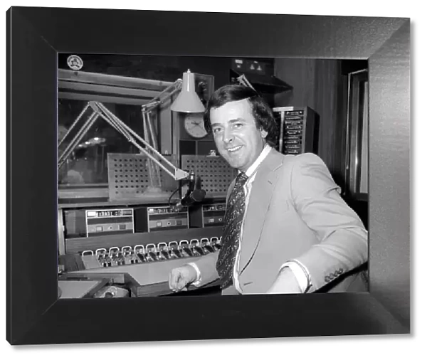 Terry Wogan BBC Disc Jockey, pictured in his studio January 1976