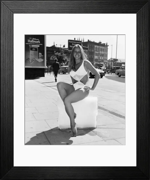 Framed Print : Miss UK runner up and Penthouse pet Helen Caunt, aged 20. 15th July 1971