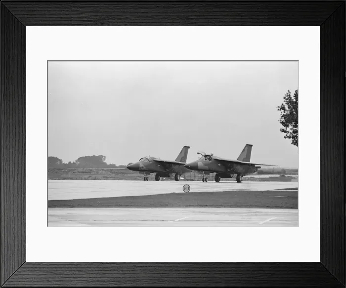 Framed Print : Two U. S. A. F F111 aircraft fly into U. S. A. F, Heyford. Colonel G Framed Print : Two U. S. A. F F111 aircraft fly into U. S. A. F, Heyford. Colonel G