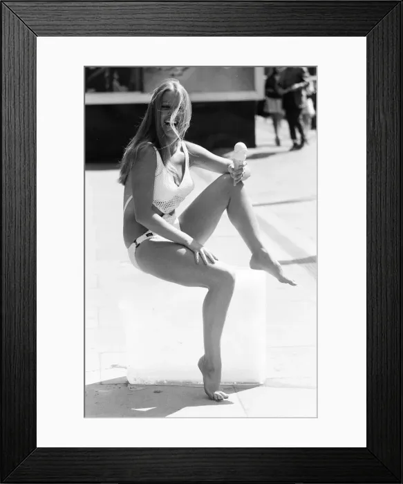 Framed Print : Miss UK runner up and Penthouse pet Helen Caunt, aged 20, pictured 15th July 1971