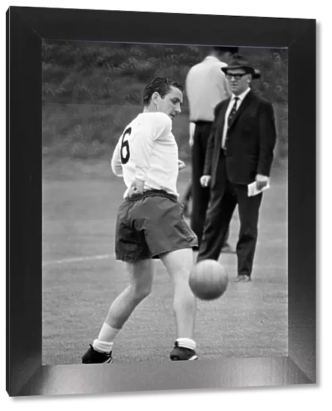 Members of the Tottenham Hotspur team training. Dave Mackay July 1965