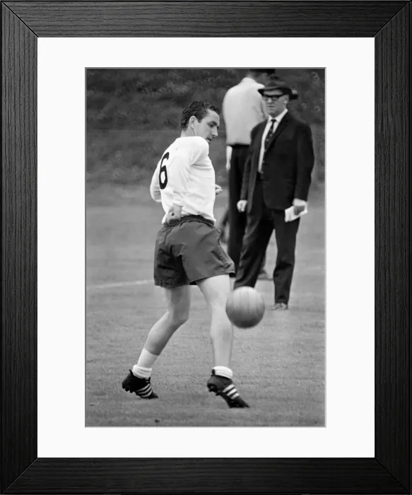 Framed Print : Members of the Tottenham Hotspur team training. Dave Mackay July 1965 Framed Print : Members of the Tottenham Hotspur team training. Dave Mackay July 1965