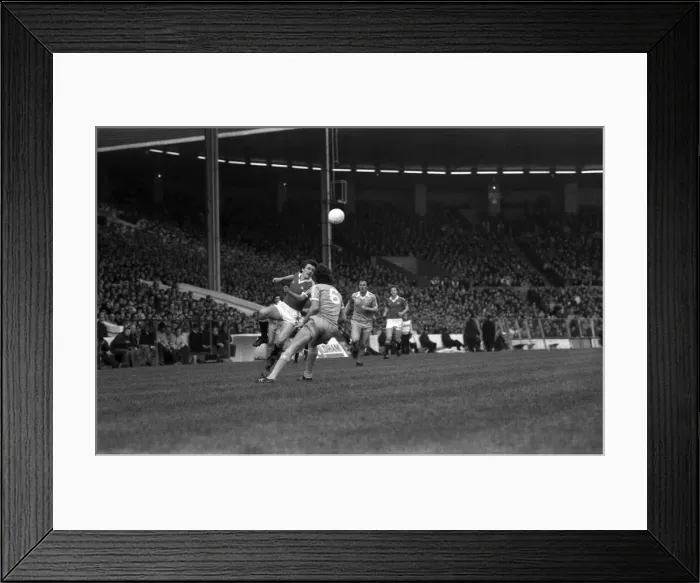 Framed Print : Manchester City 1 v. Manchester City 0. Division One Football. February 1981 MF01-34-011