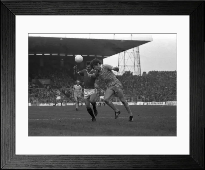 Framed Print : Manchester City 1 v. Manchester City 0. Division One Football. February 1981 MF01-34-001 Framed Print : Manchester City 1 v. Manchester City 0. Division One Football. February 1981 MF01-34-001