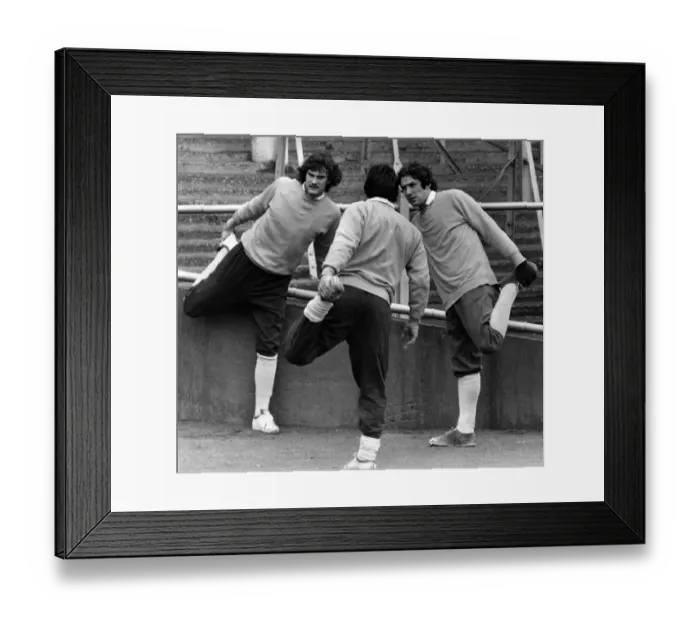 Framed Print : Tottenham Hotspur players prepare for a vital game. They are L-R: Glenn Hoddle Framed Print : Tottenham Hotspur players prepare for a vital game. They are L-R: Glenn Hoddle