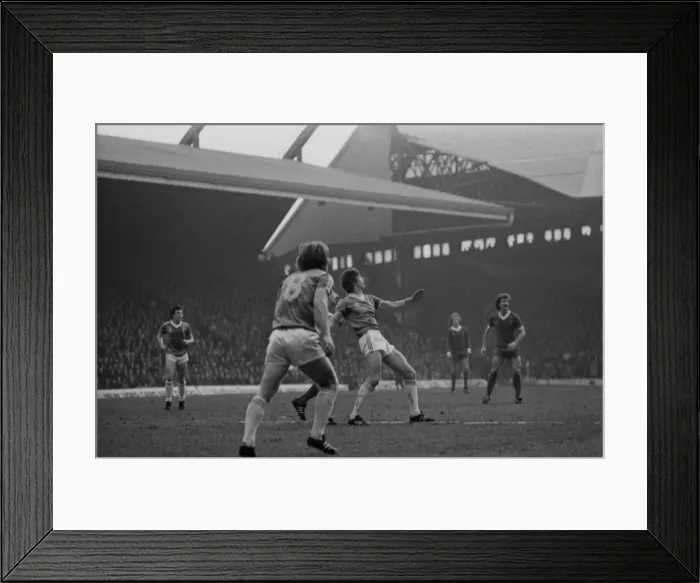 Framed Print : Liverpool 2 v. Birmingham City 2. Division One Football. February 1981 MF01-30-001 Framed Print : Liverpool 2 v. Birmingham City 2. Division One Football. February 1981 MF01-30-001