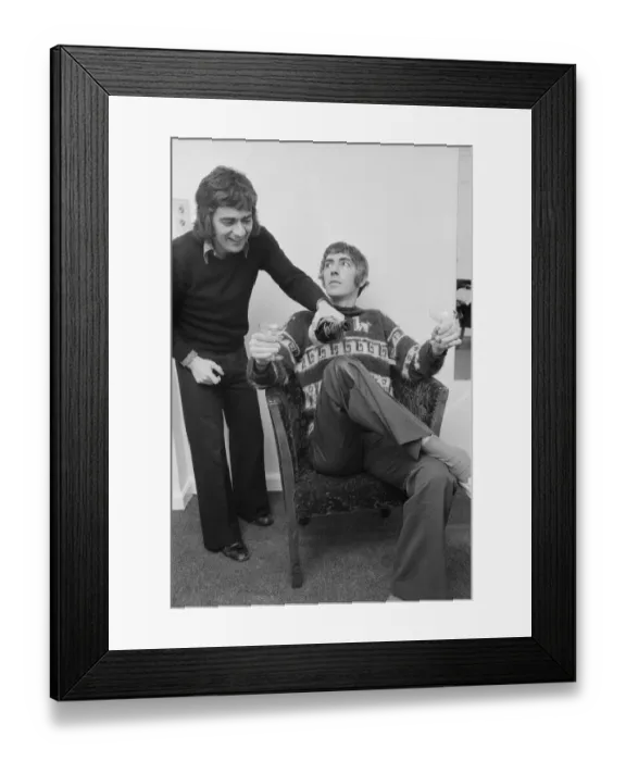 Framed Print : Whoops! happy birthday Pete. Peter Cook showman extraaordinaire is 35 years old