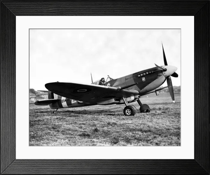 Framed Print : Aviation - Spitfire - A picture of the new improved Vickers-Supermarine Spitfire - c