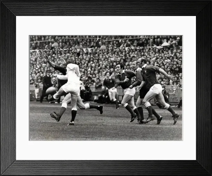 Framed Print : Five Nations match at Cardiff Arms Park. Wales 14 v England 9 Framed Print : Five Nations match at Cardiff Arms Park. Wales 14 v England 9