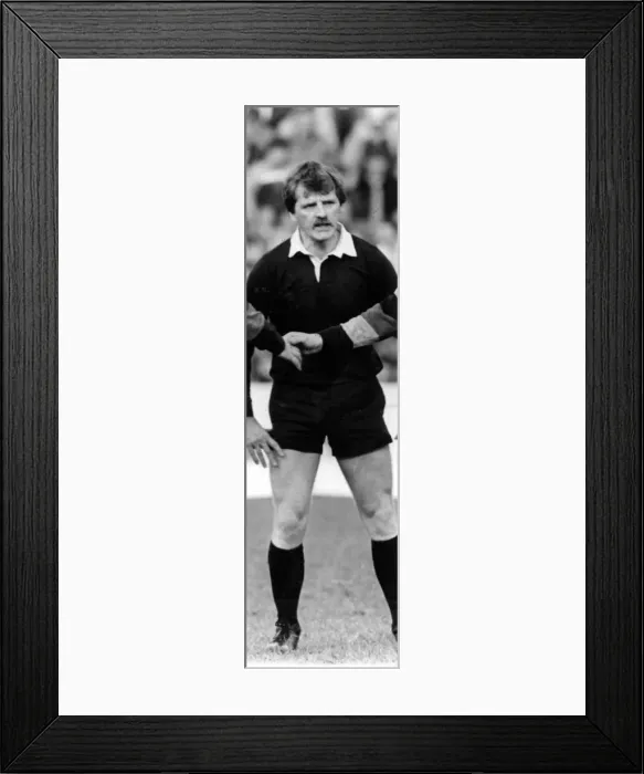 Framed Print : Derek Bevan, Welsh Rugby Referee 5th March 1985 Framed Print : Derek Bevan, Welsh Rugby Referee 5th March 1985