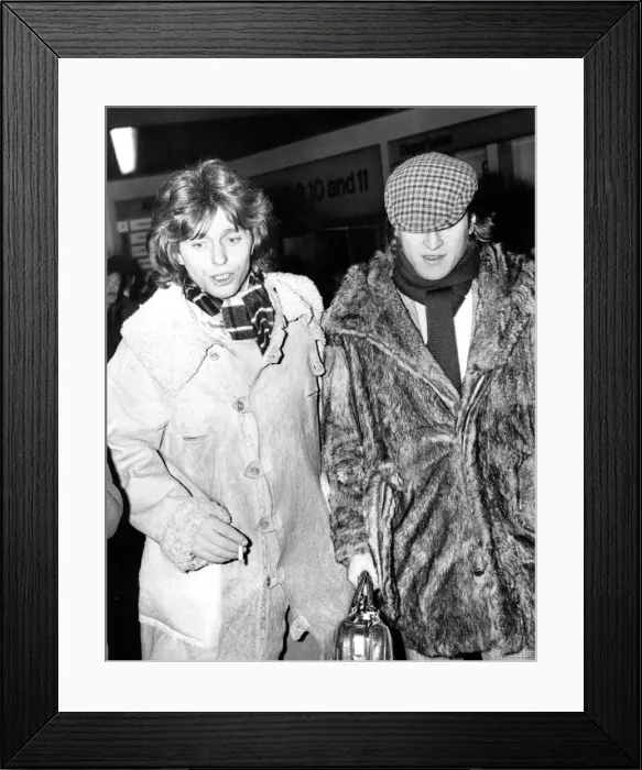 Framed Print : Singer Georgie Fame (left) with Alan Price 24 February 1972