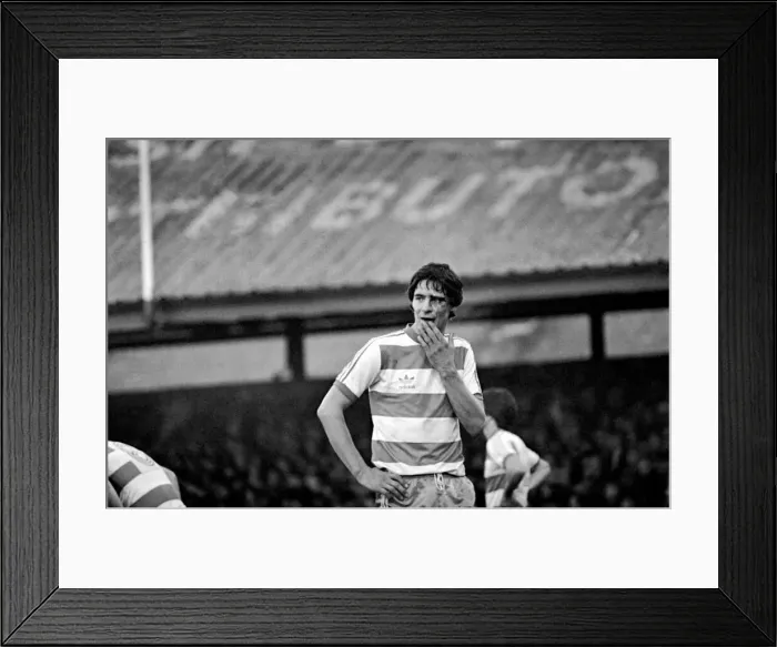 Framed Print : English FA Cup match. Blackpool 0 v Queens Park Rangers 0. January 1982 MF05-17-022 Framed Print : English FA Cup match. Blackpool 0 v Queens Park Rangers 0. January 1982 MF05-17-022