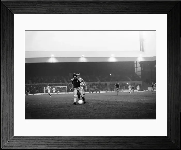 Framed Print : English League Division One match. Stoke City 5 v West Ham United 2