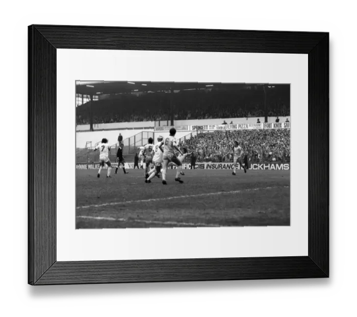 Framed Print : English League Division Two match. Leeds United 3 v Newcastle United 1