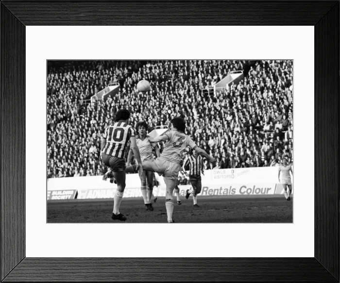 Framed Print : Sheffield Wednesday 1 v. Notts. County 2. Division Two Football. January 1981 MF01-20-057
