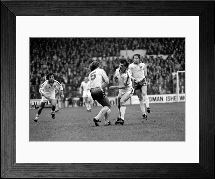 Framed Print : Leeds United 1 v. Norwich City 0. Division One Football. January 1981 MF01-18-017 Framed Print : Leeds United 1 v. Norwich City 0. Division One Football. January 1981 MF01-18-017