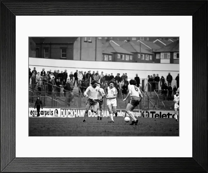 Framed Print : Leeds United 1 v. Norwich City 0. Division One Football. January 1981 MF01-18-057 Framed Print : Leeds United 1 v. Norwich City 0. Division One Football. January 1981 MF01-18-057