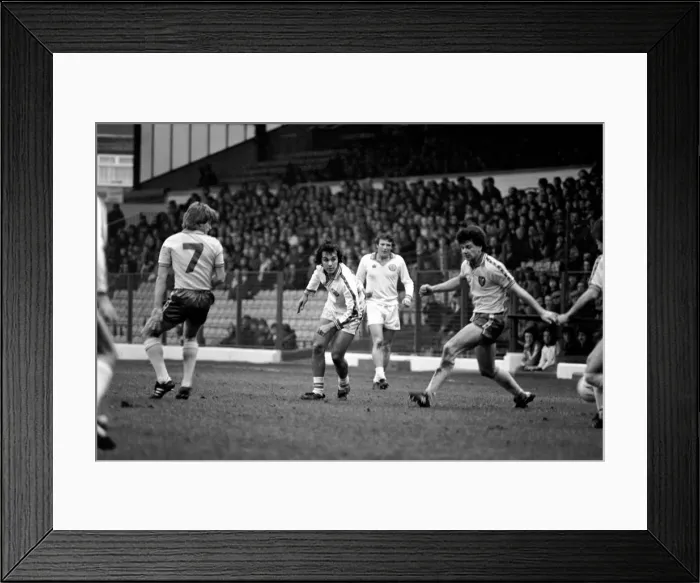 Framed Print : Leeds United 1 v. Norwich City 0. Division One Football. January 1981 MF01-18-049 Framed Print : Leeds United 1 v. Norwich City 0. Division One Football. January 1981 MF01-18-049
