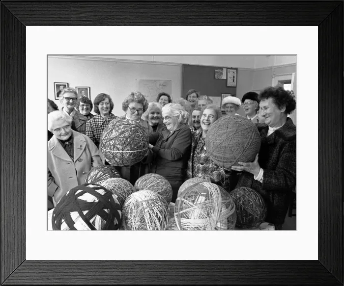 Framed Print : A giant ball of wool proved a winner for Halford Thursday Club in a competition organised Framed Print : A giant ball of wool proved a winner for Halford Thursday Club in a competition organised