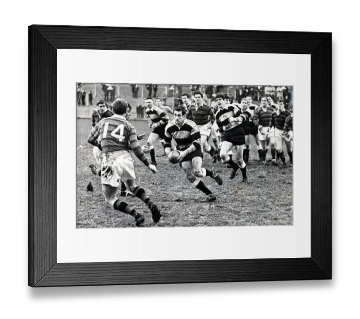 Framed Print : Cardiff v Liverpool rugby union match at Cardiff Arms Park