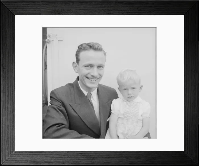 Framed Print : Father and son. Circa 1959 Framed Print : Father and son. Circa 1959