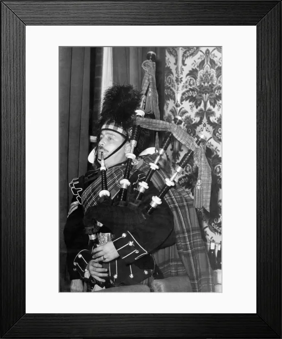 Framed Print : Piping in the diners at the annual reunion of the Scots Guards Association in Carlisle is