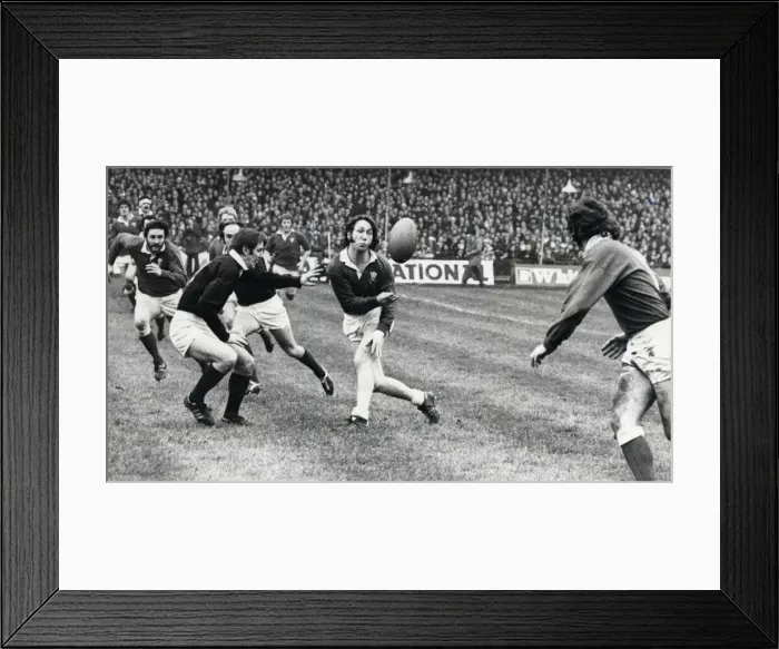 Framed Print : Five Nations match at Cardiff Arms Park. Wales 18 v Scotland 6 Framed Print : Five Nations match at Cardiff Arms Park. Wales 18 v Scotland 6