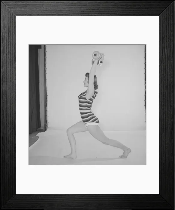 Framed Print : Reveille Keep Young and Beautiful feature, Woman wearing one piece bathing costume Framed Print : Reveille Keep Young and Beautiful feature, Woman wearing one piece bathing costume
