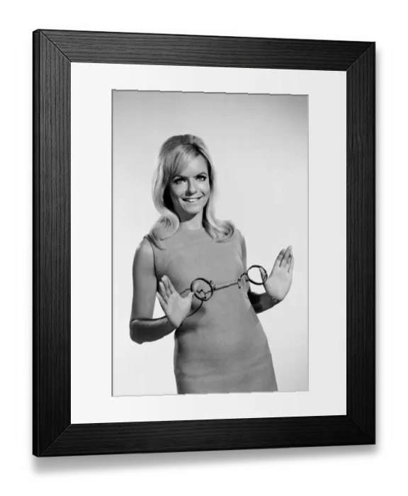 Framed Print : Handcuffs feature. Circa 1964 Framed Print : Handcuffs feature. Circa 1964