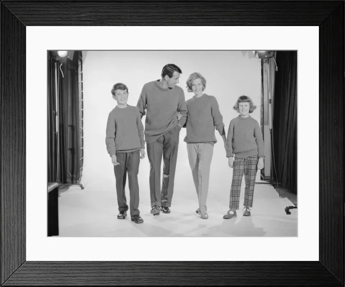 Framed Print : Reveille Models Peter Anthony Urula Moore John Norman and Andree Minter modelling Framed Print : Reveille Models Peter Anthony Urula Moore John Norman and Andree Minter modelling