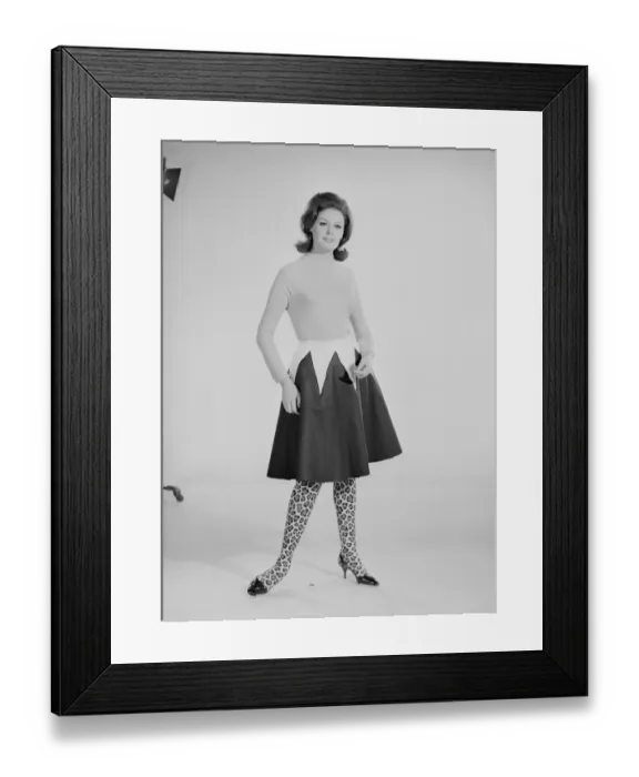 Framed Print : Reveille Fashion Feature Reveille Model Gloria James seen here modelling Skirt