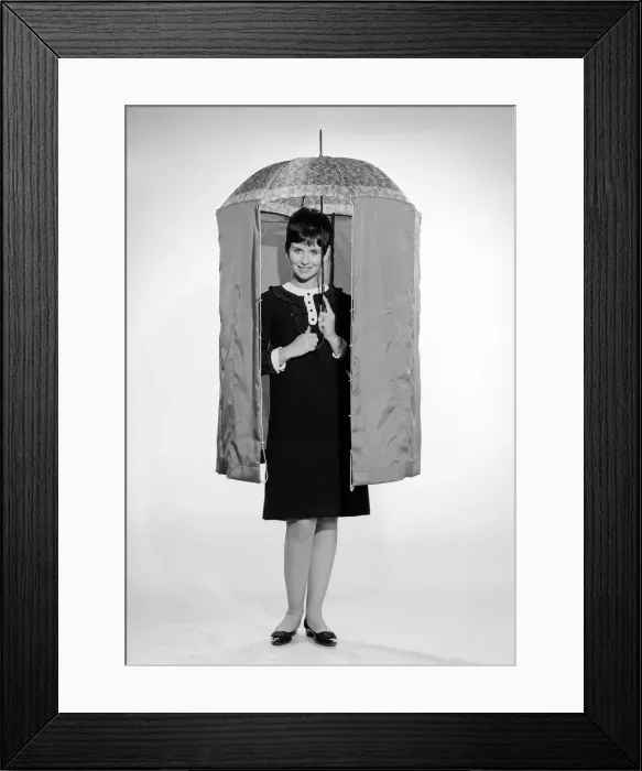 Framed Print : Reveille Fashion Feature Reveille model Ann Cave seen here modelling the pull down