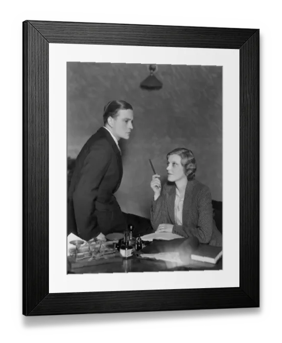 Framed Print : Scene from the play London Wall. 10 May 1931 Framed Print : Scene from the play London Wall. 10 May 1931